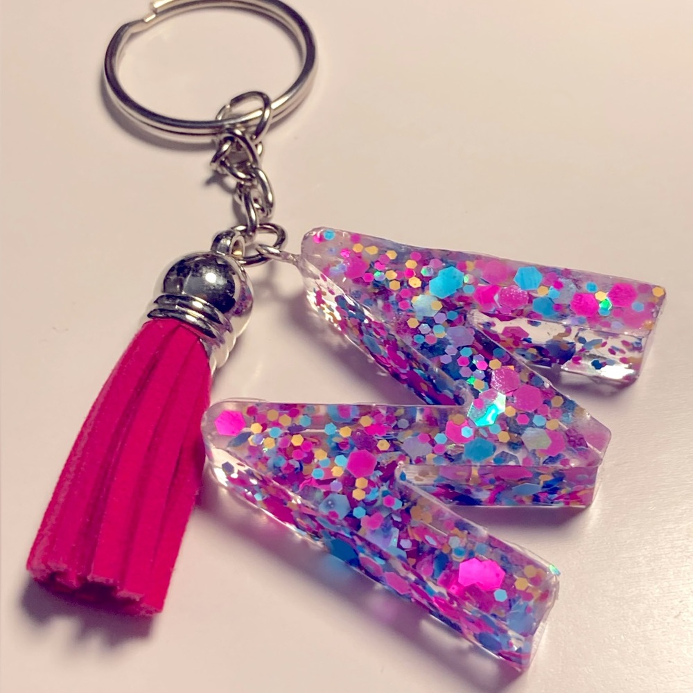 “M” Initial Keychain